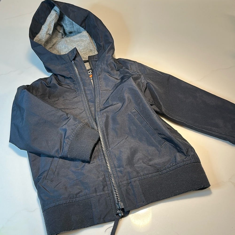 The Children’s Place Kids Navy Blue Jacket With Hood Size 4T